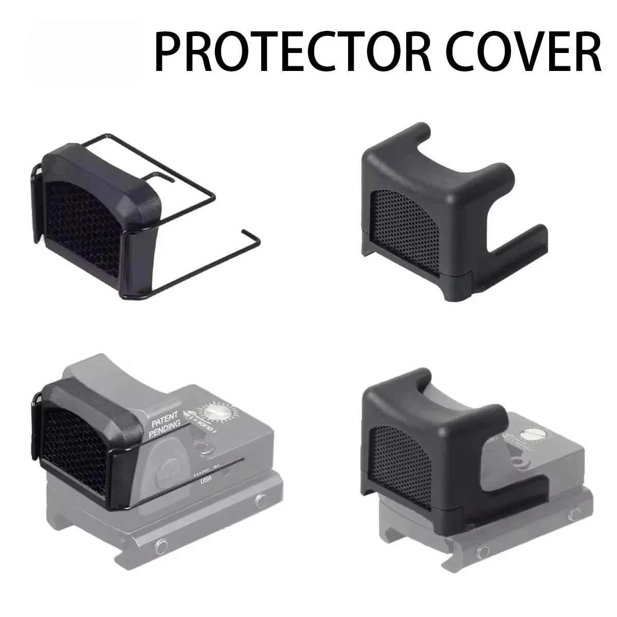

Рефлекторный прицел с красной точкой, страйкбольный антибликовый прицел, убийство вспышки, уличная охотничья оптика, защитная сетчатая крышка для объектива