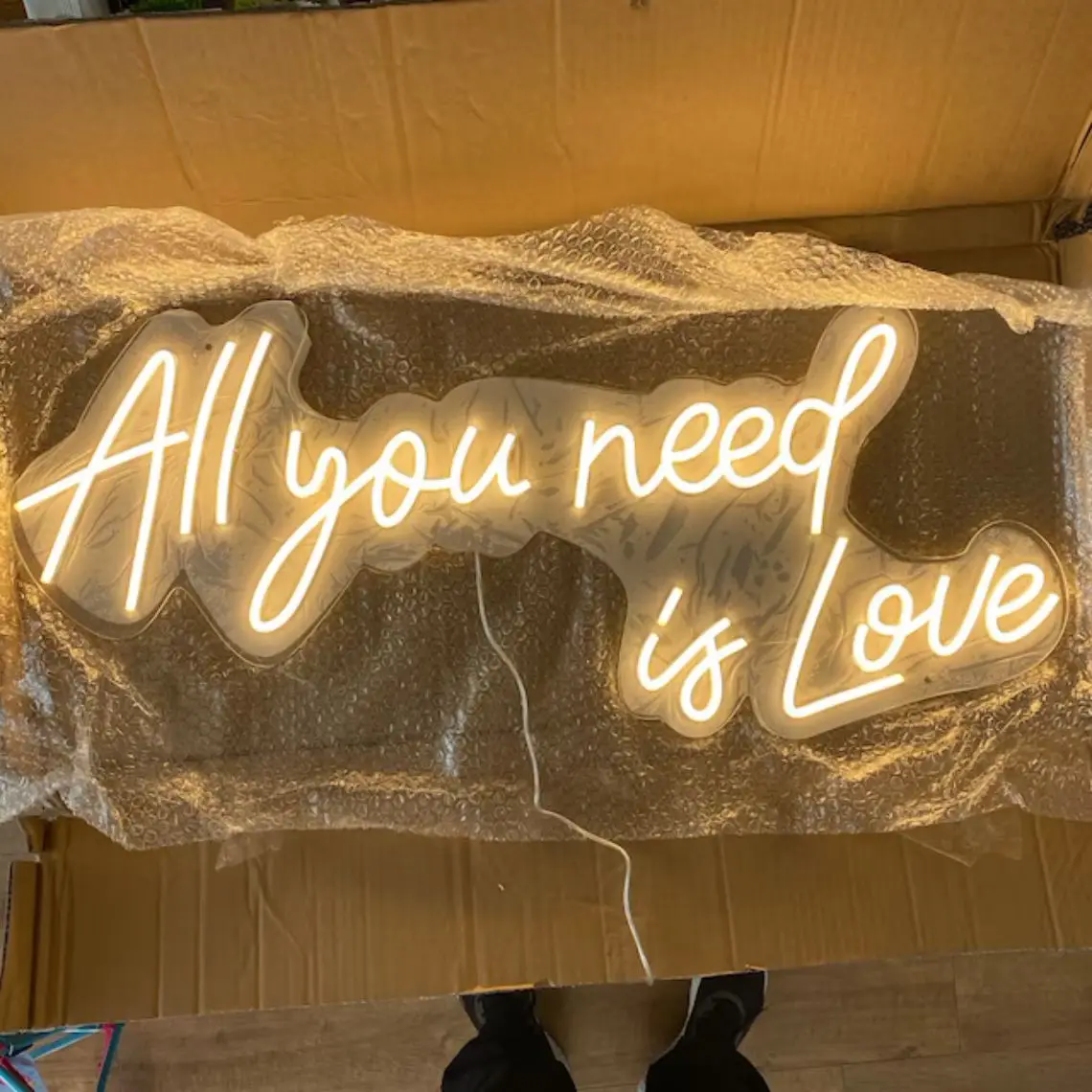 

All You Need is Love Neon Signs Light for Wedding Party Home Decor Customize Neon Sign Bar Store Logo Neon Sign