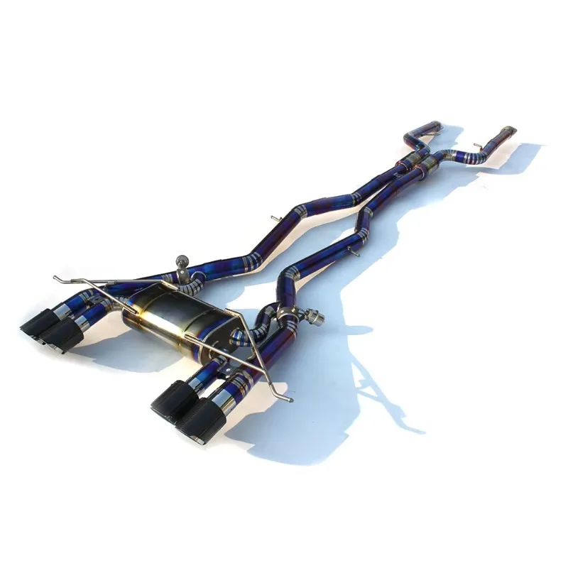 Custom 3.0t Titanium M3 G80 M4 G82 Catback Exhaust for Exhaust Pipe with Carbon Fiber Exhaust Tips
