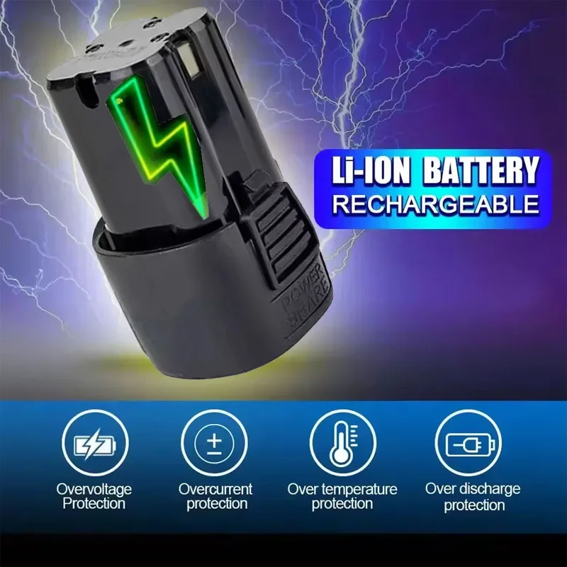 Universele 18V herlaadbare lithiumbatterij, vervangbare batterij voor elektrische sleutel, boormachine, schroevendraaier, zaag, 18V elektrisch gereedschap