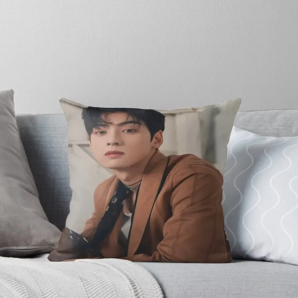 Cha Eun Woo 1 Throw Pillow pillow pillowcase Christmas Pillow Covers