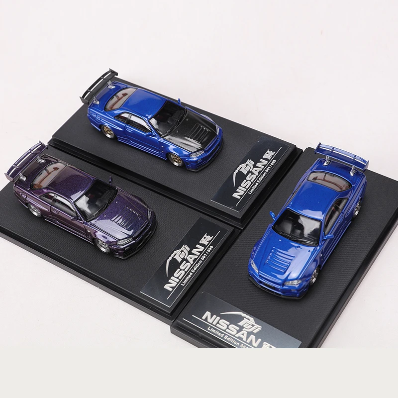 Fuji 1:64 Skyline GT-R R34 Alloy Model Car Limited Edition 699