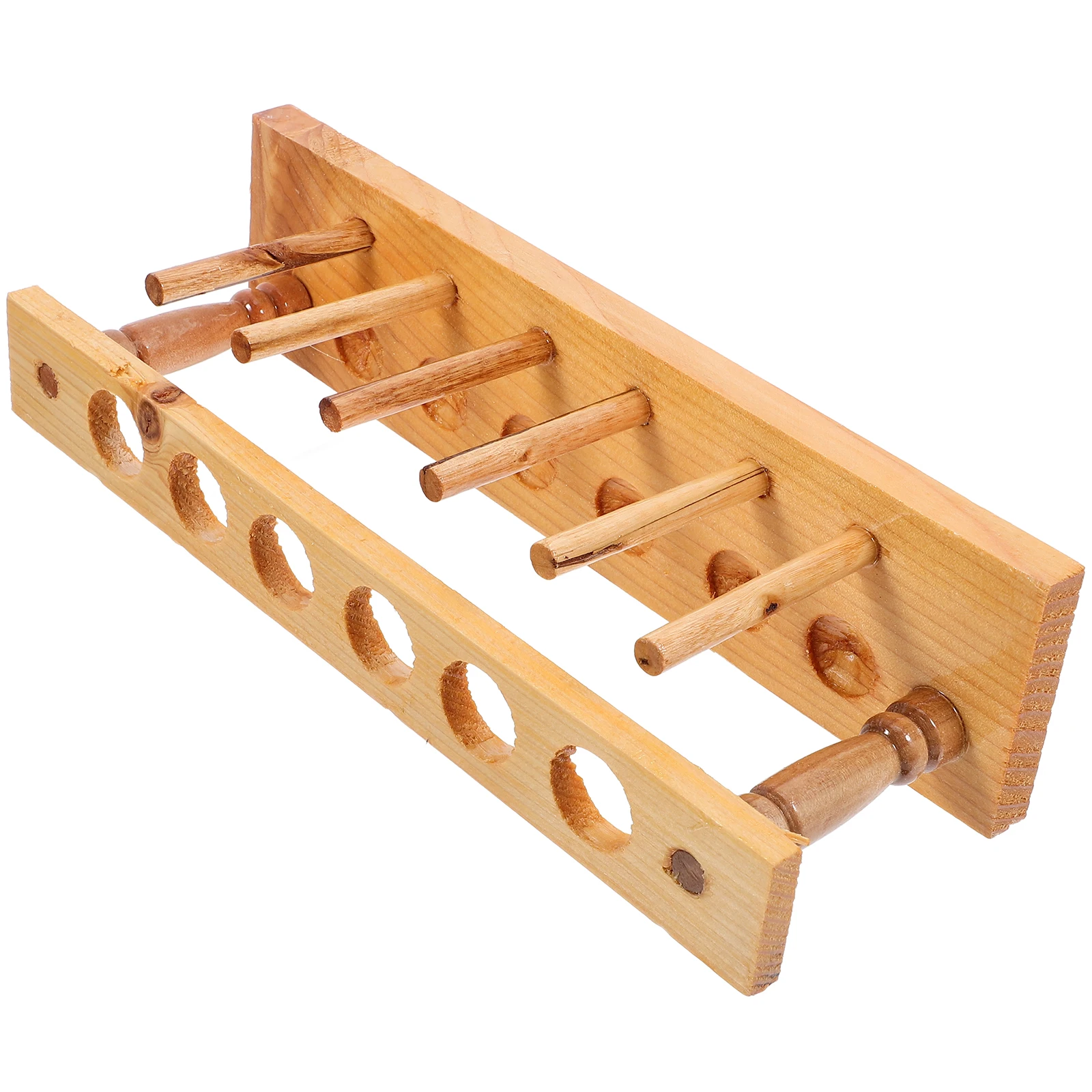 

Fine Crafted Wooden Test Tube Stand Laboratory Tube Rack Test Tube Display Holder Storage Rack 8 Positions