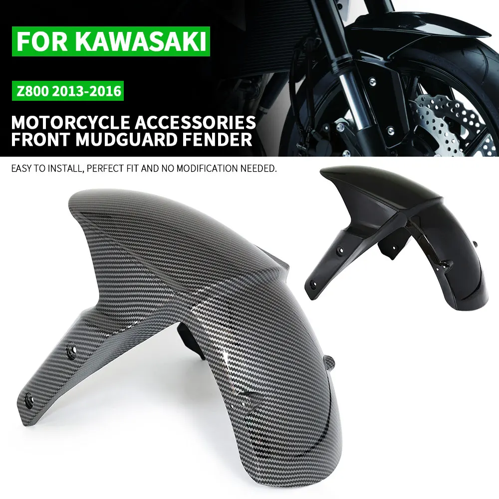 

Carbon Look Z-800 13-16 Front Fender Mudguard Splash Guard For Kawasaki Z800 2013-2016 Gloss Black Front Wheel Replacement Part