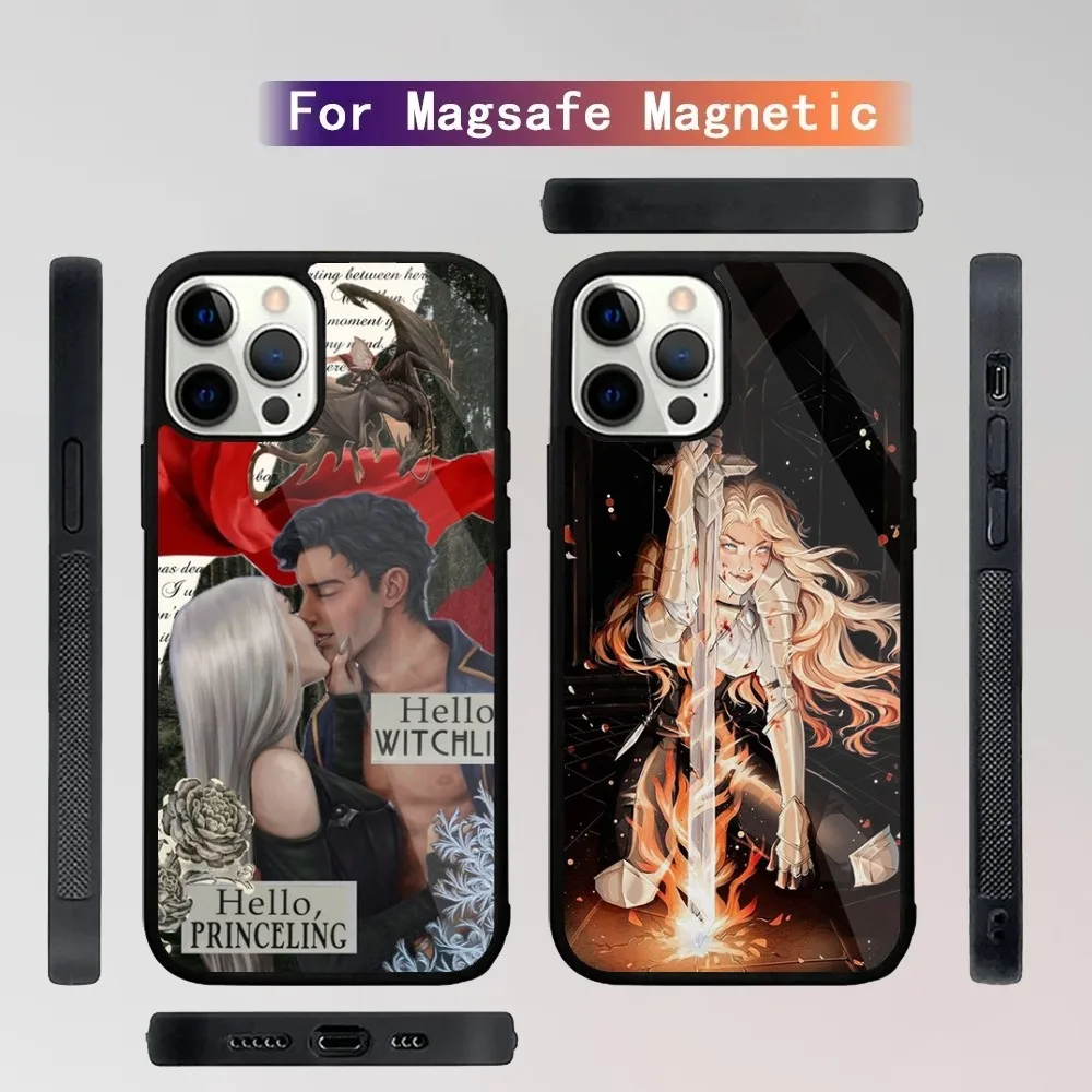 

Throne Of Glass Phone Case For iPhone 15,14,13,12,11,Plus,Pro,Max Mini Magsafe Magnetic Wireless Charging