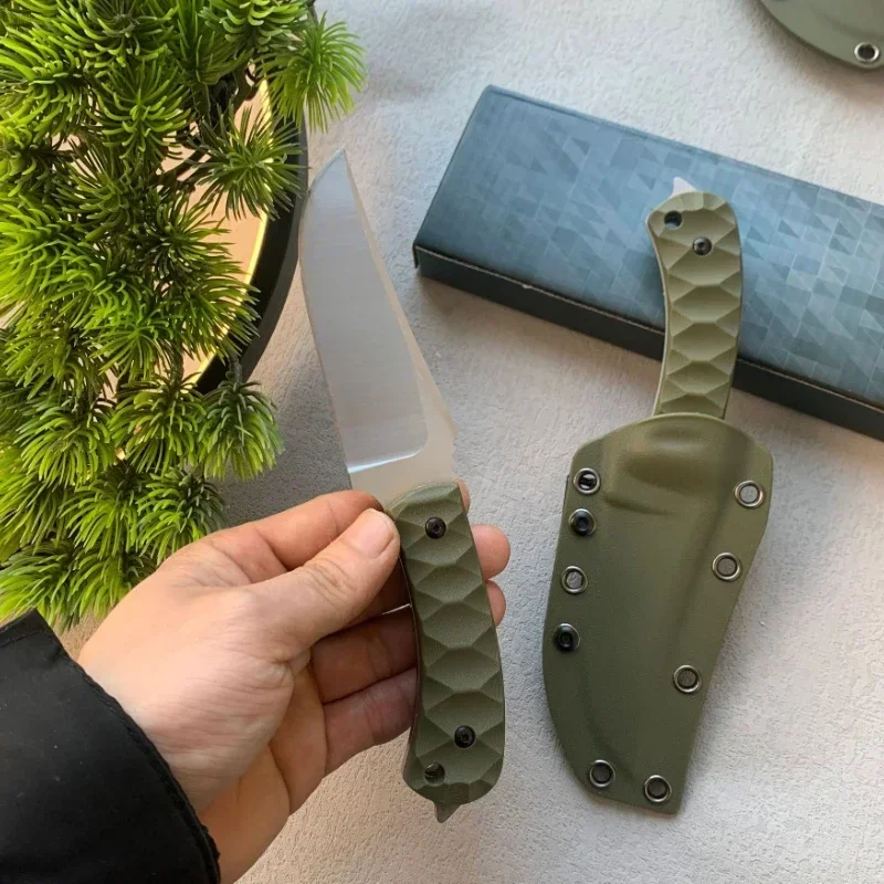 Новый уличный прямой нож высокой твердости EDC, нож для самообороны для дикой природы, кемпинга, выживания, портативный многофункциональный нож