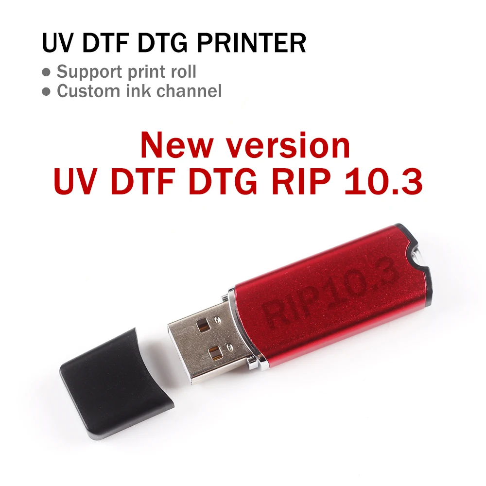 RIP White ver9.03 DTF RIP10.3 10.5 Printing Software Suitable for A2 A3 A4 DTG UV Printer for Epson L1800 L805 1390 P400 printer