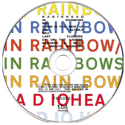 Imagen 2 del producto Álbum de música Retro Radiohead, 2CD en arcoíris, disco compacto, CD, Walkman, canciones de juego de coches, trampas de música para fiestas