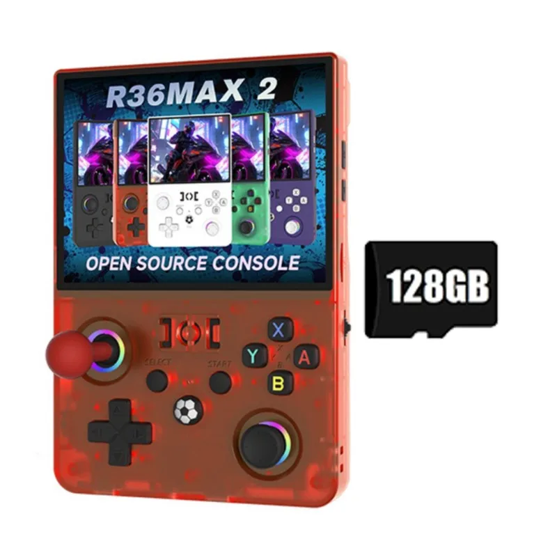 

A93PHOT! Портативная игровая консоль R36MAX2 с экраном 4,5 дюйма, 22000+ игр, открытый исходный код, Wi-Fi, ретро-консоль, поддержка 30+ эмуляторов