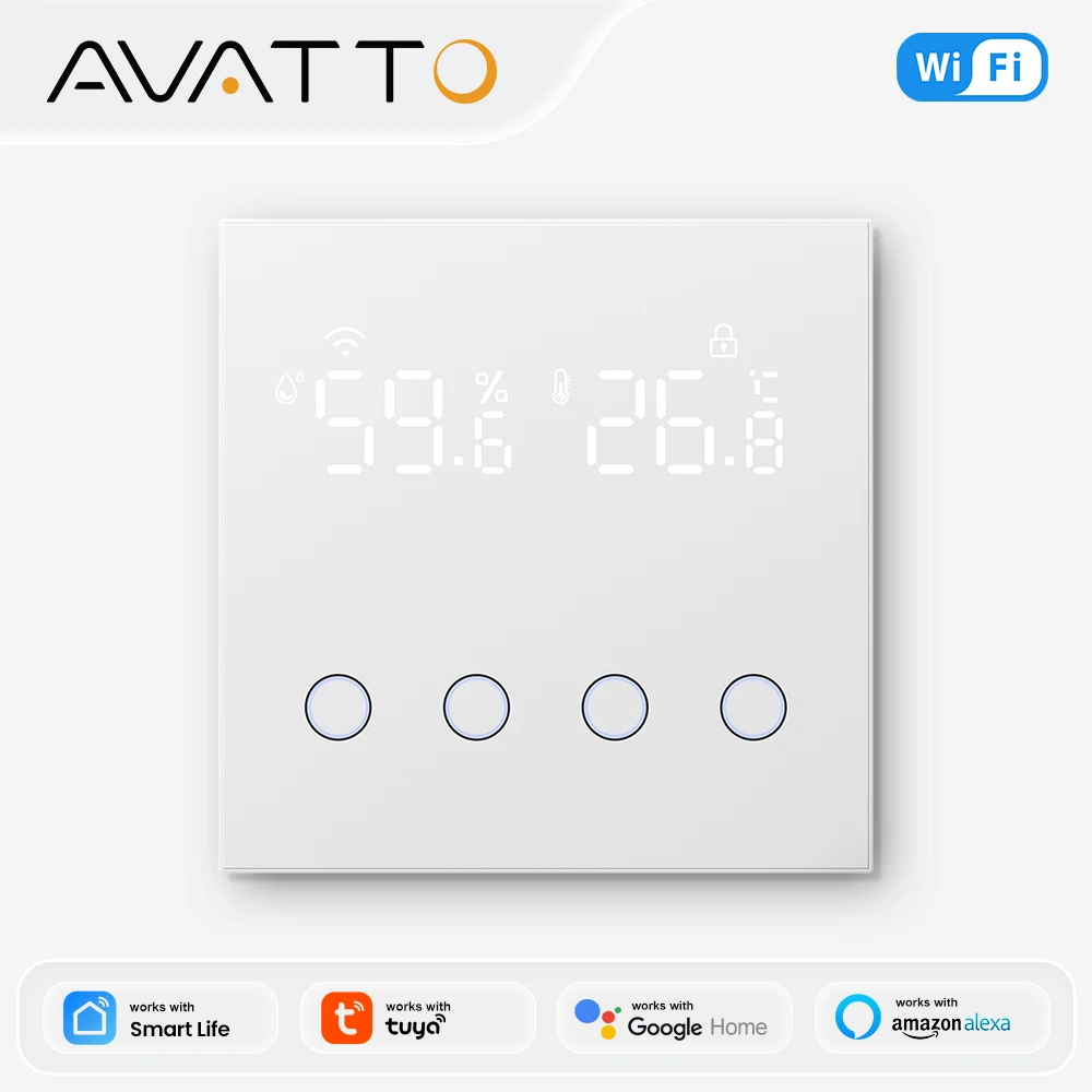 avatto-スマートライト-温度-湿度センサー付き-3-in-1、シーンスイッチ、avatto-appリモコン、alexa-google-home対応。