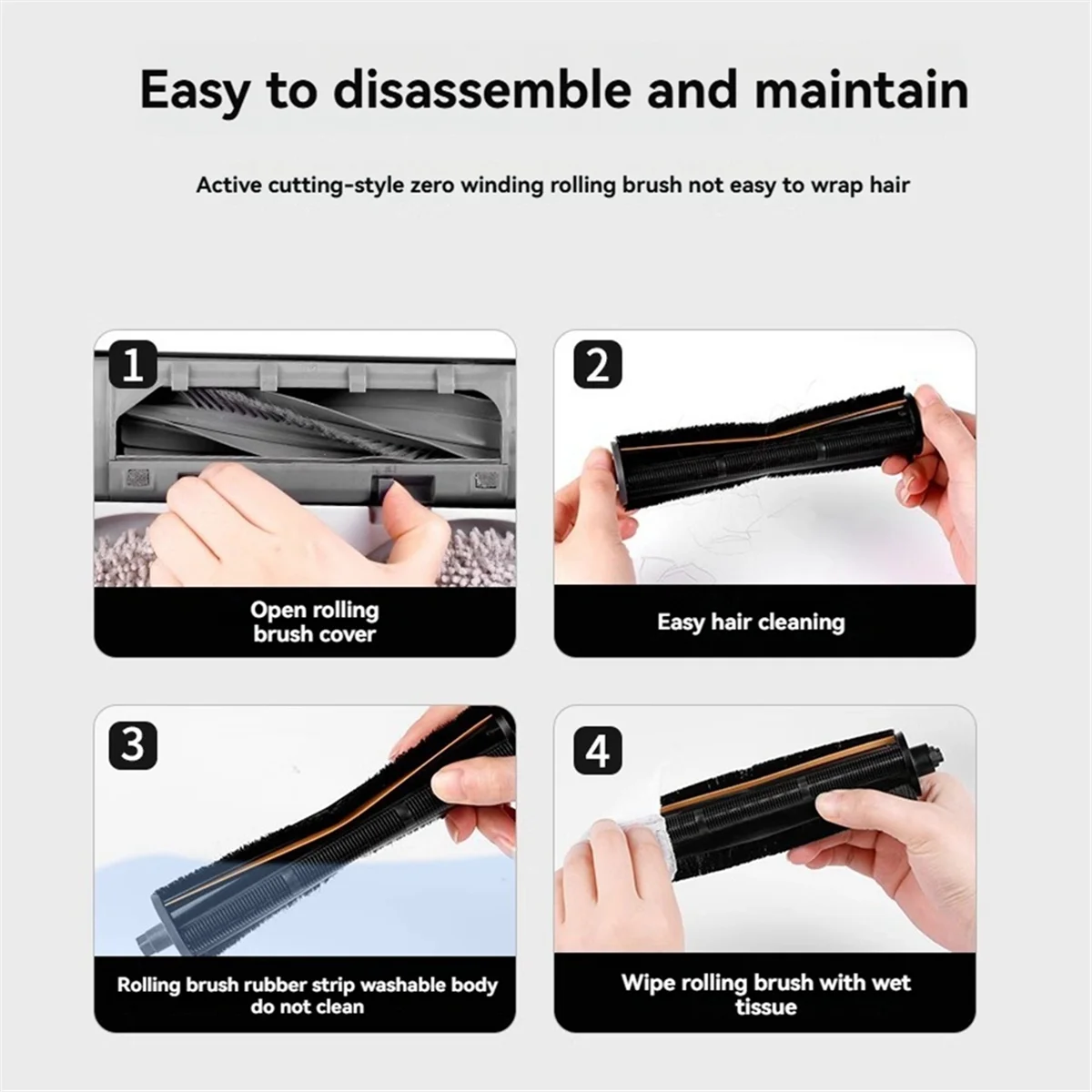 

Hot sale Anti- Hair Cutting Brush for X40/X30/X20/X10/S30/S20/S10 Vacuum Accessory Scrape Strip Main Brush Cover