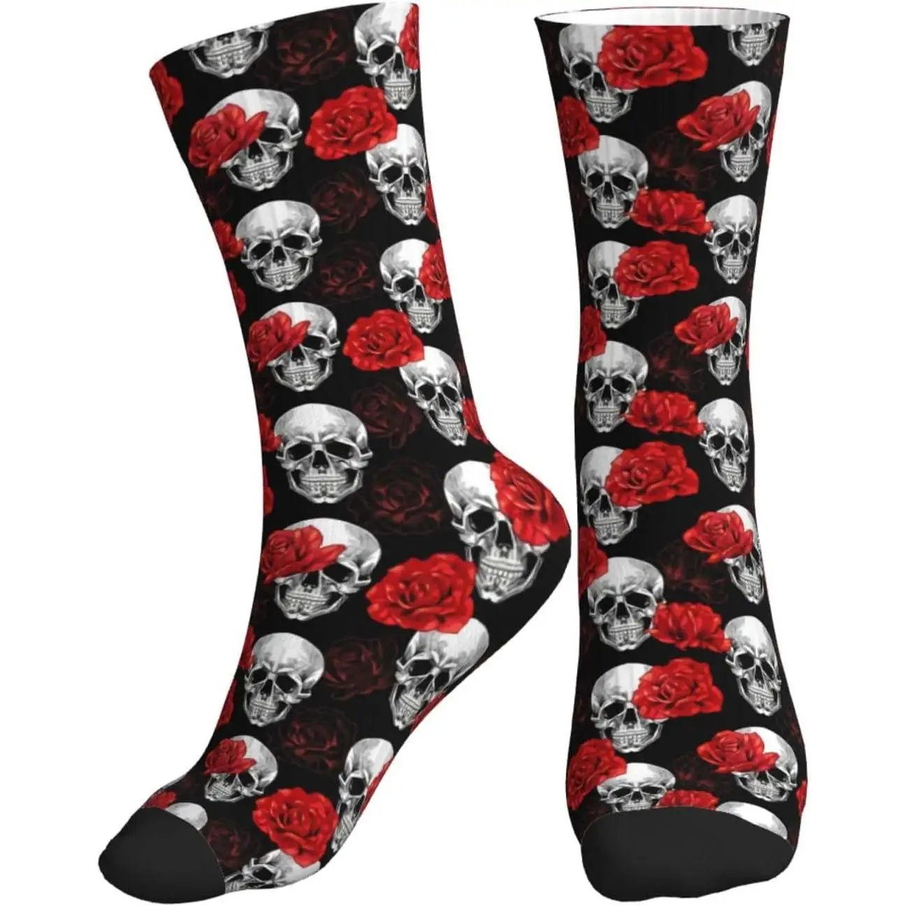 

Носки для экипажа с принтом призраков на Хэллоуин, спортивные повседневные удобные и дышащие для мужчин и женщин, дышащие нескользящие спортивные носки