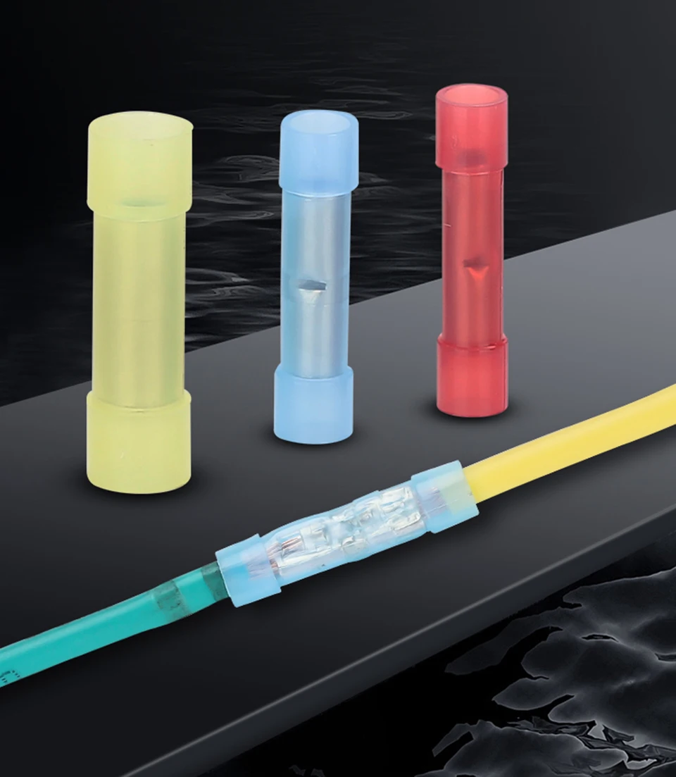 Nylon-isolierter gerader Stoßdraht-Anschlussstecker, Kupferleiter, elektrisches Kabel, schnelle Kaltpressklemmen, BNYF – Detail 1