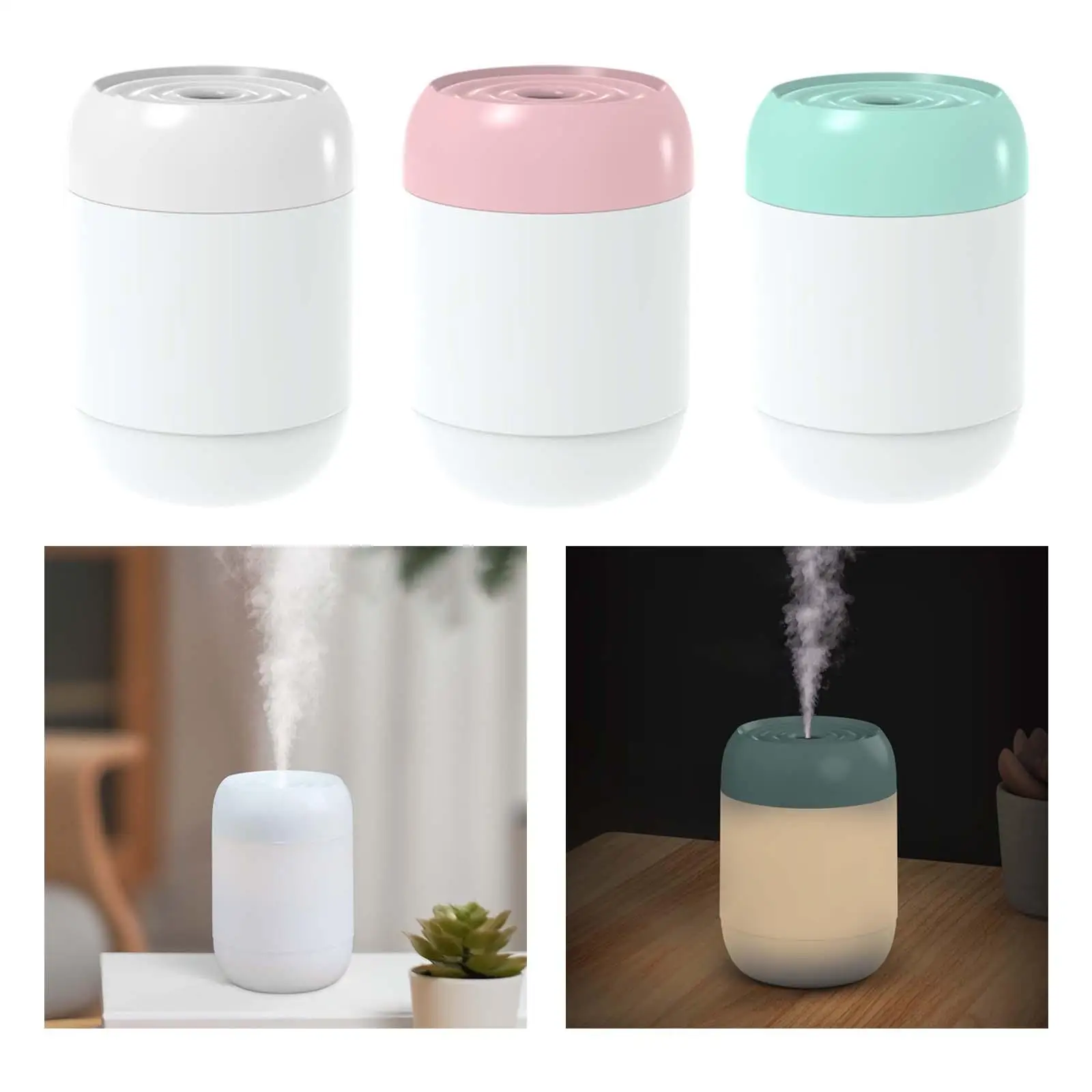 미니 쿨 미스트 가습기, 매우 조용한 220ml USB, 여행 아기 방 침실용