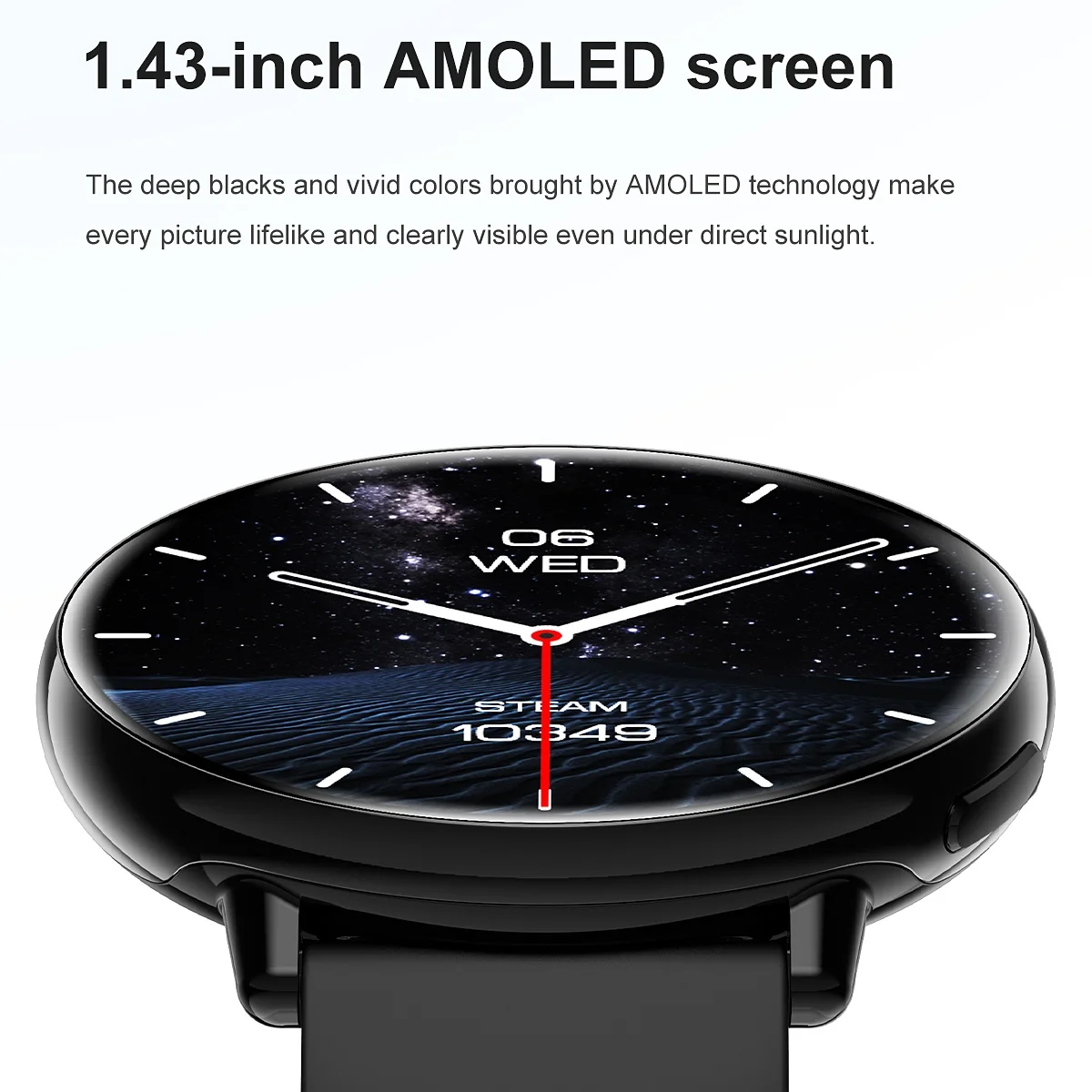 VWAR Actieve 2 Ultradunne GPS Smart Horloge voor Vrouwen Mannen IP68 Waterdichte Sport Horloges Bloeddruk Hartslagmeter SpO2