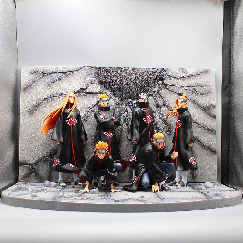 Anime Six Paths Naruto Figure GK Pain Figure Shippuden Statue NARUTO Models Pain Action Figure Model PVC Collectible Toys Gifts