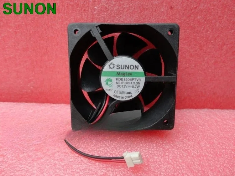 Original For Sunon KDE1206PTV3 DC 12V 0.7W 6025 6CM ultra-quiet chassis power supply fan 2-pin