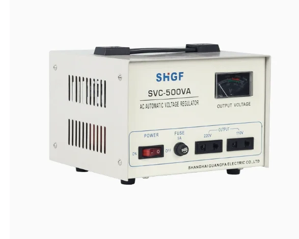 Guangfa single-phase voltage regulator fully automatic 220V high-power household export AC voltage regulator SVC-1000VA