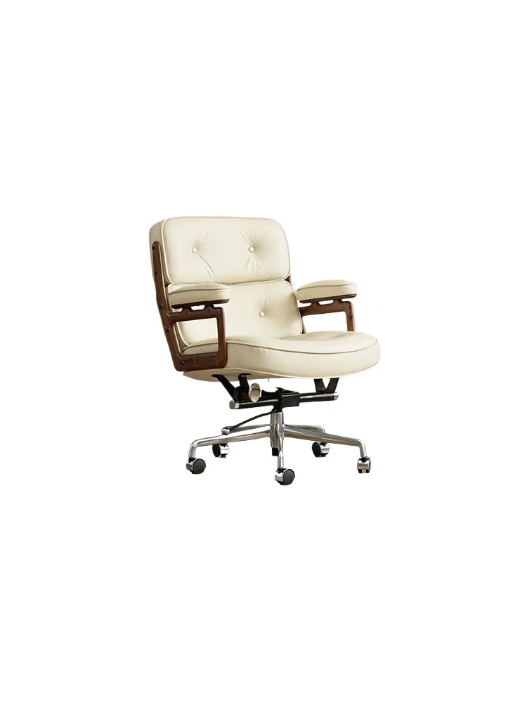 LMM computer chair comfortable sedentary ergonomic chair simple solid wood rotating chair