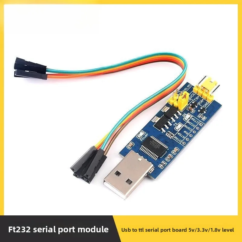 USB to TTL Serial Adapter Module 5V 3.3V 1.8V FT232 Converter for Download and Burn