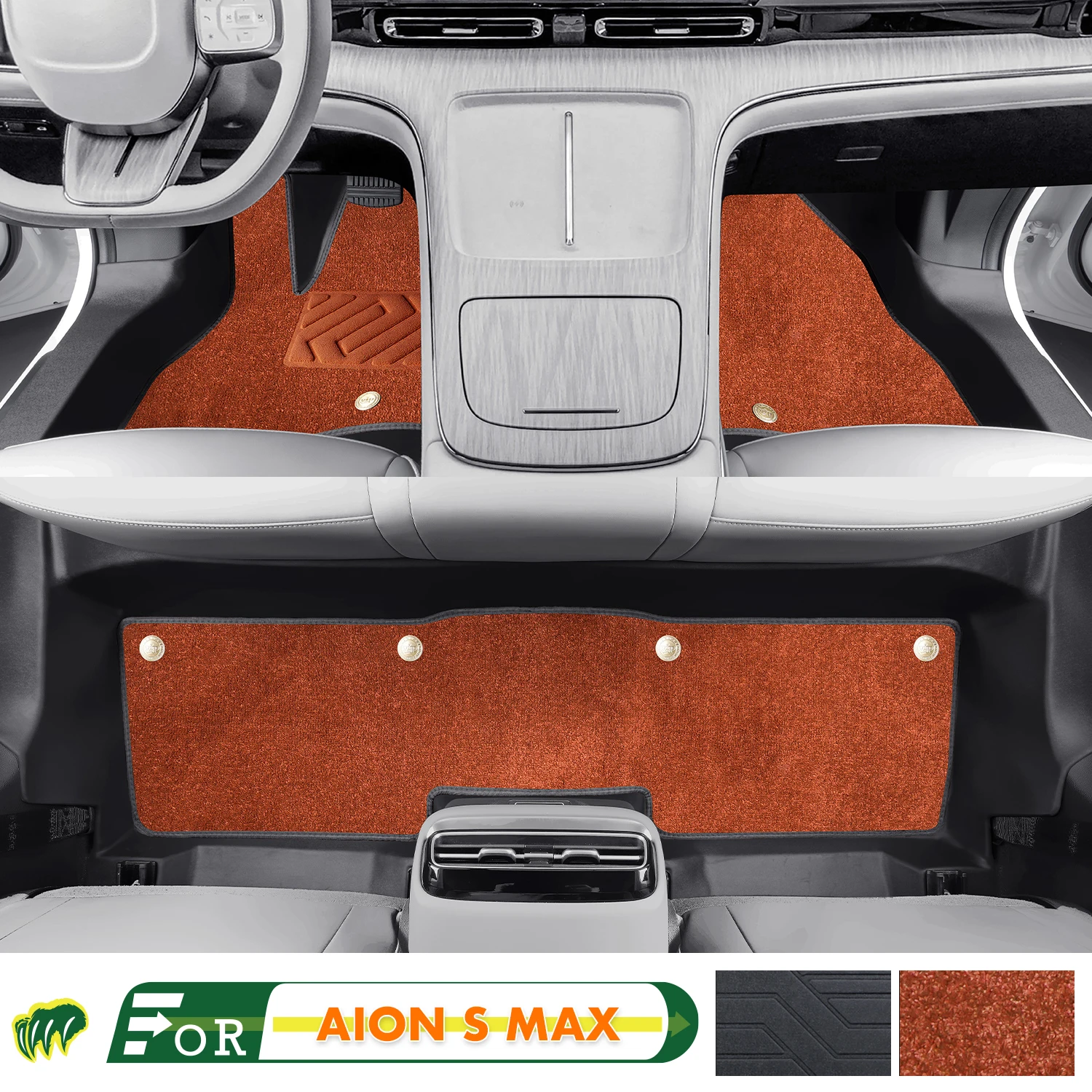 Left-hand Drive Car Floor Mat For GAC AION S MAX 2024 Full Surround Foot Mat Automotive Floor Mat Interior Floor Liner