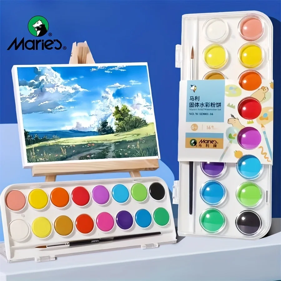 

Твердый акварельный пигмент для студенческого искусства, моющаяся акварель для рисования, 12 цветов/16 цветов/28 цветов/36 цветов набор для рисования, кол.