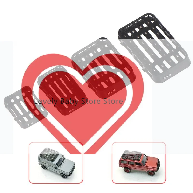 

【BS】1: 64 1/43 Manual Simulation Luggage Rack Lc76 Roof Rack 4X4 Garage Micro-landscape Scene Decoration