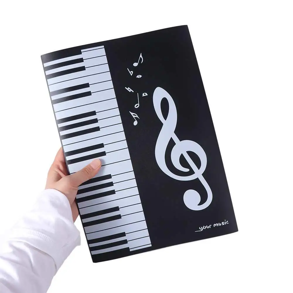 4 صفحات الموسيقى النتيجة حامل الكتابة تعديل ورقة التخزين توسيع مجلد الموسيقى أربعة أضعاف A4 حجم البيانو النتيجة مجلد