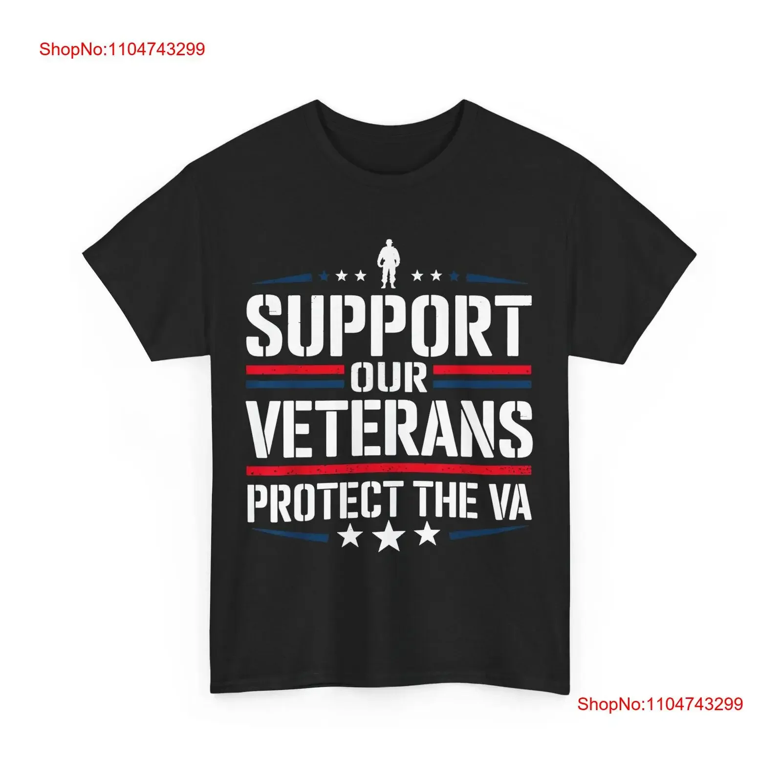 

Support Our Veterans Protect and the VA Protest Vintage T shirt vintage Washed homme designer clothes Slightly Casual