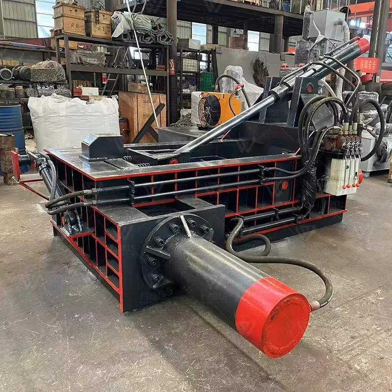 Hydraulic Baler Compactor for Copper Scraps Metal Scrap Compacting Machine High Density Recycling Custom