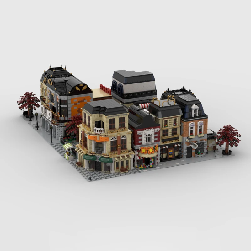 25533 шт. модульный сосед MOC 15-MOC комбинированное общественное образование здание DIY блоки игрушки на день рождения подарок