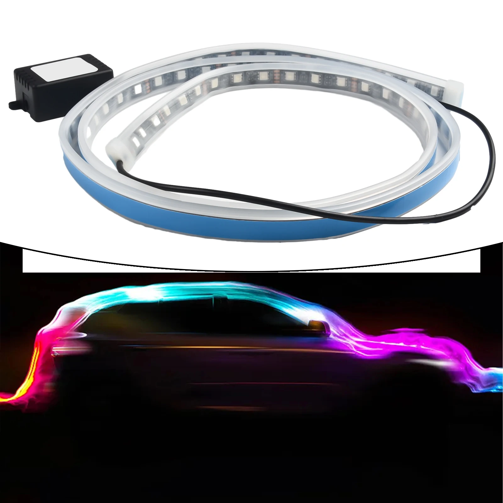 Light Car Hood Light 1pcs Daytime Running Light Strip Engine Cover Light High Quality Replacement Car Accessories