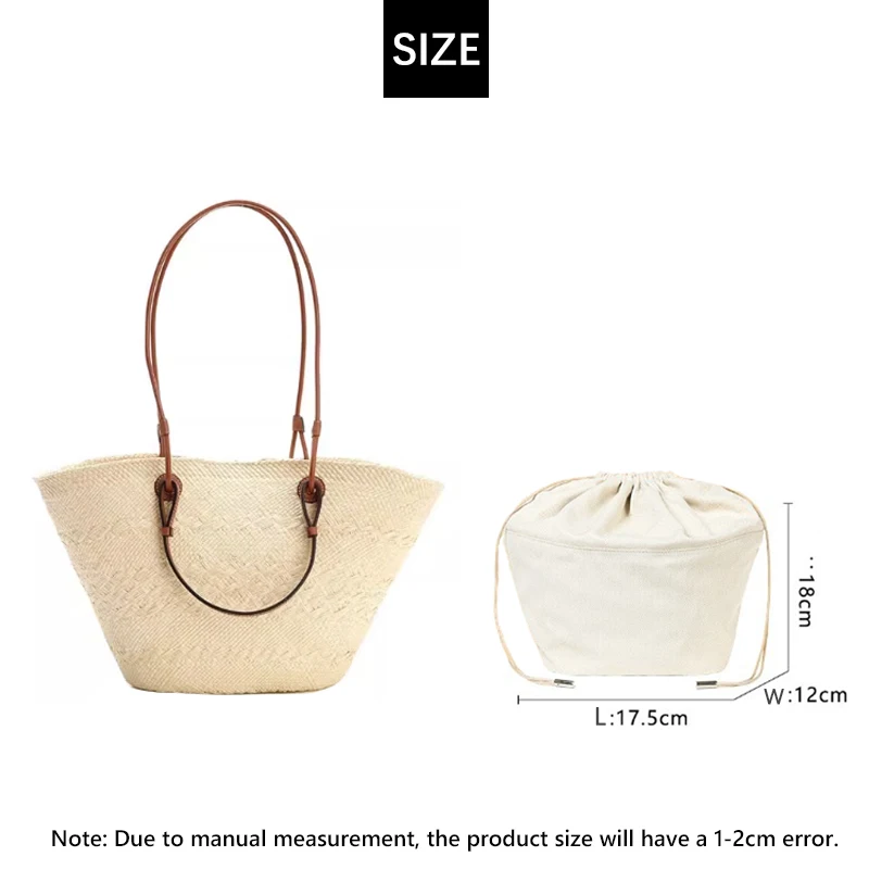 Canvas Purse Insert Organizer Fits For L-ewe Basket Woven Bag Inside Storage Bag Travel Makeup Insert Inner Bag