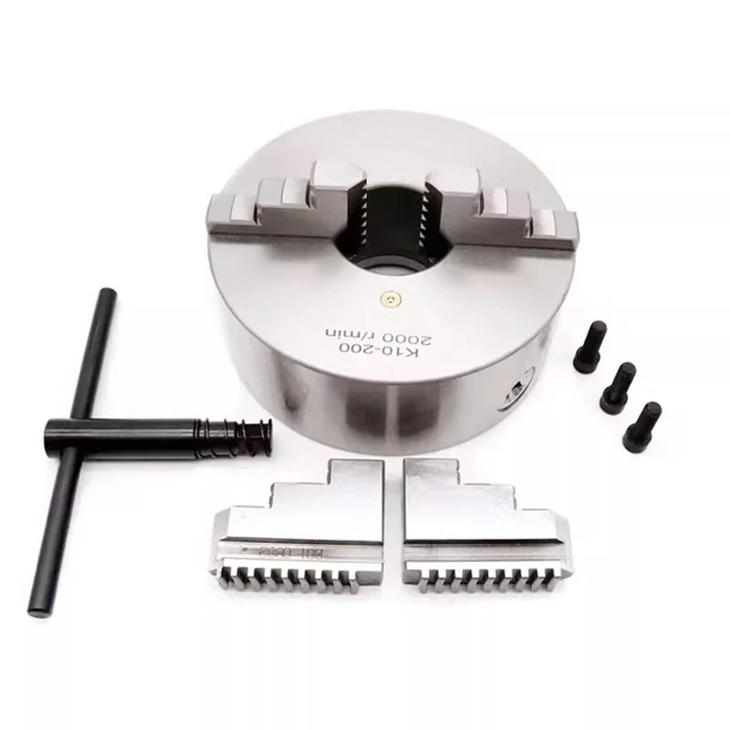 High Precision K10 200/160 /250 2-Jaw Self-Centering Lathe Chuck for CNC Machine Tools Linked Clamping