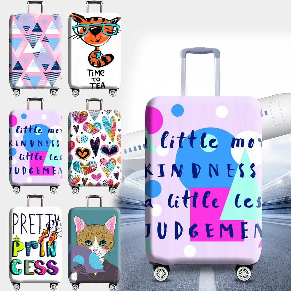 

Luggage Protector Cover Travel Luggage Covers Elastic Polyester Suitcase Cover Foldable Trolley Case Covers for Men Women's