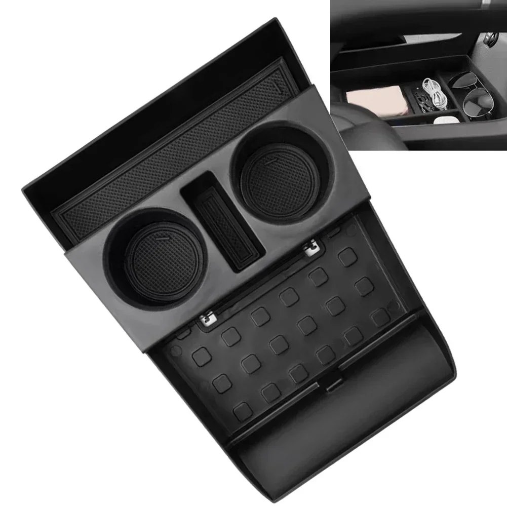 Armrest Lower Center Console Cup Holder Lower Tray For Hyundai Santa Fe 2024 +  Location Under The Console Car Accessories