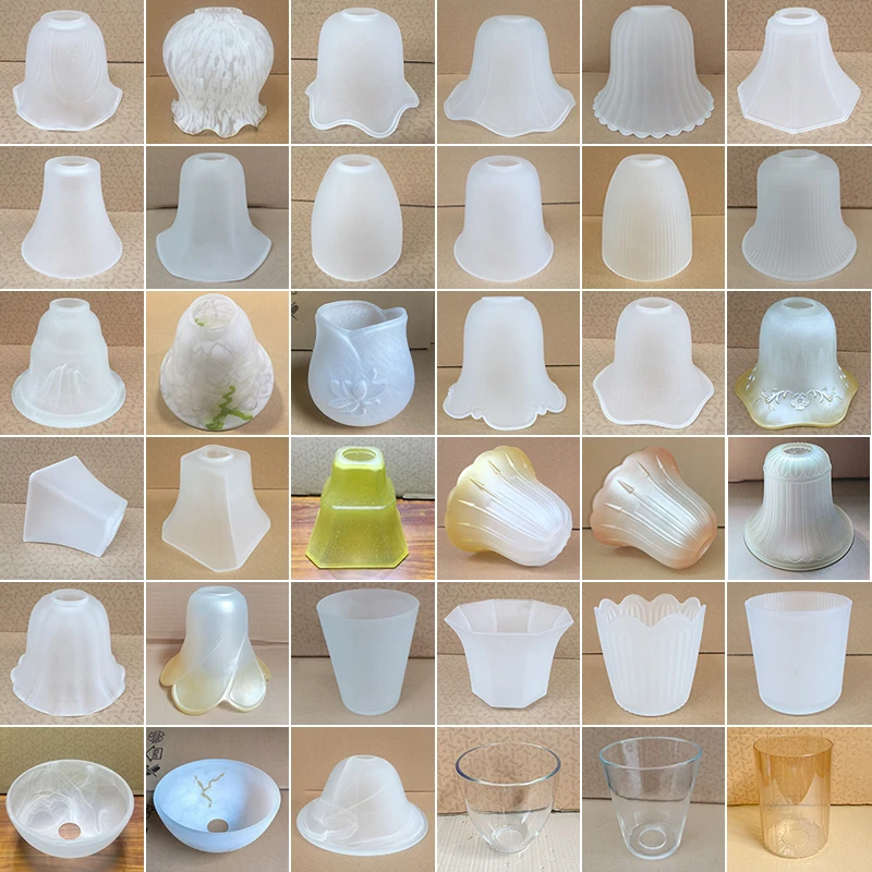 Ceiling Lamp Shade Frosted Glass Accessories E27 Screw Aisle Wall Lamp Table Lamp Ceiling Lamp Dining Room Lamp Housing Cover