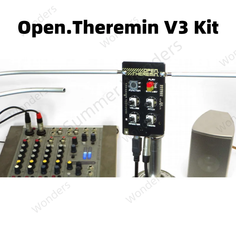 Theremin Musical Kit Ready to Go Personalized Customization Theremin Electronic Instrument with Arduino UNO Antenna Usb Cable