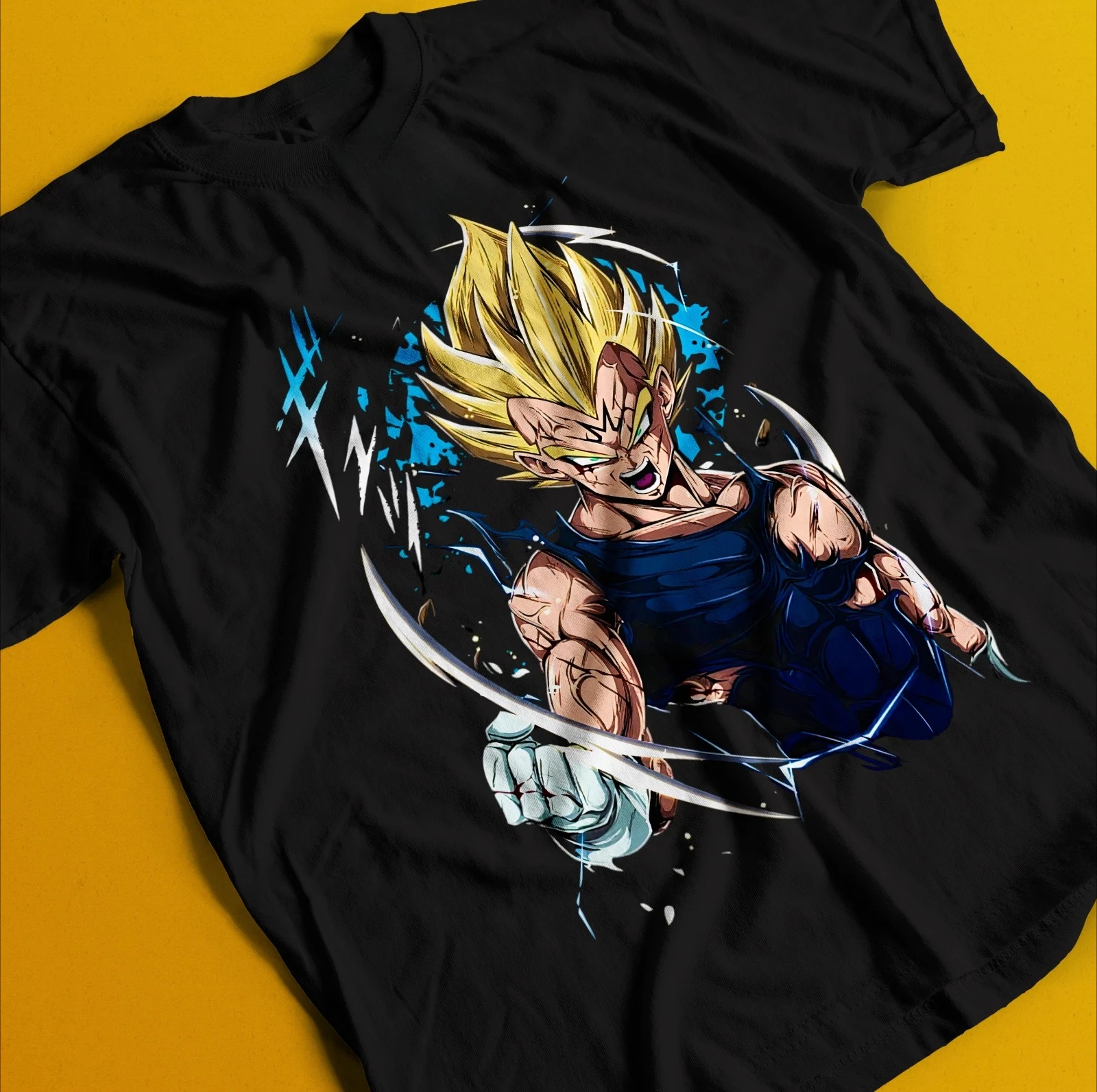 2026 Vintage Spezial Anime Love T-Shirt Japanisches Shirt Anime Vegeta - Majin Form T-Shirt, Herren Rundhals Kurzarm-Shirt