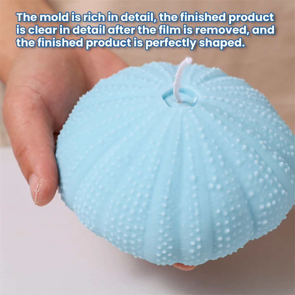 Nicole Sea Urchin Candle Silicone Mold Scented Aromatic Candle Making Supplies Handmade Guest Gift Home Decorative