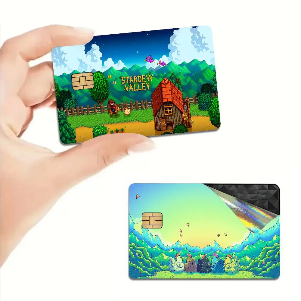 Stardew Valley game Game Film Cover Sticker Case for Small Chip Credit Debit Card Front Side