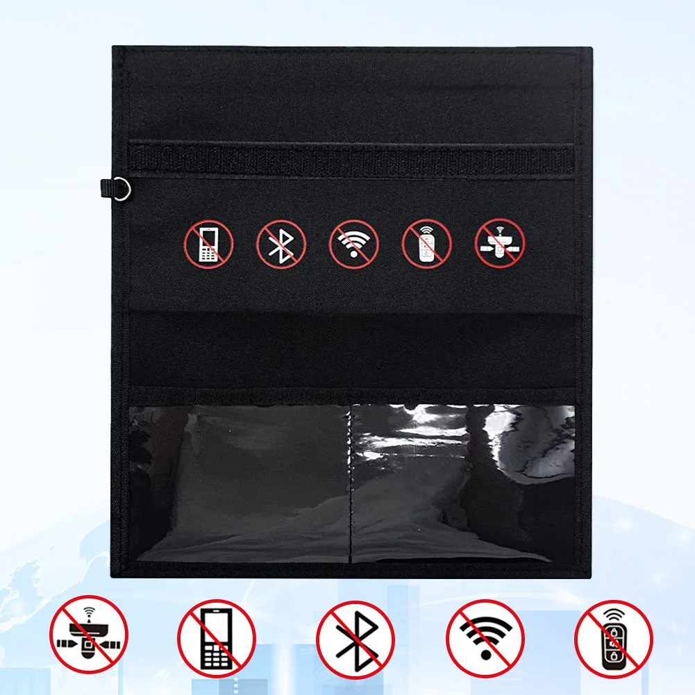 Signal Blocking Bag Mobile Phone Anti-radiation Signal Shielding Bag Faraday Cage Pouch Car Key Radiation Protection Storage Bag