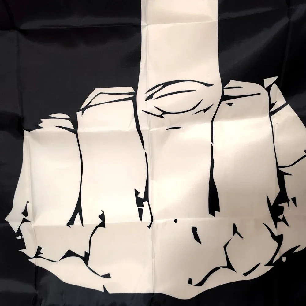 Flaga na środkowy palec Poliester Wiszący na zewnątrz Trwały 90x150cm Dekoracyjny baner dla żwiristów