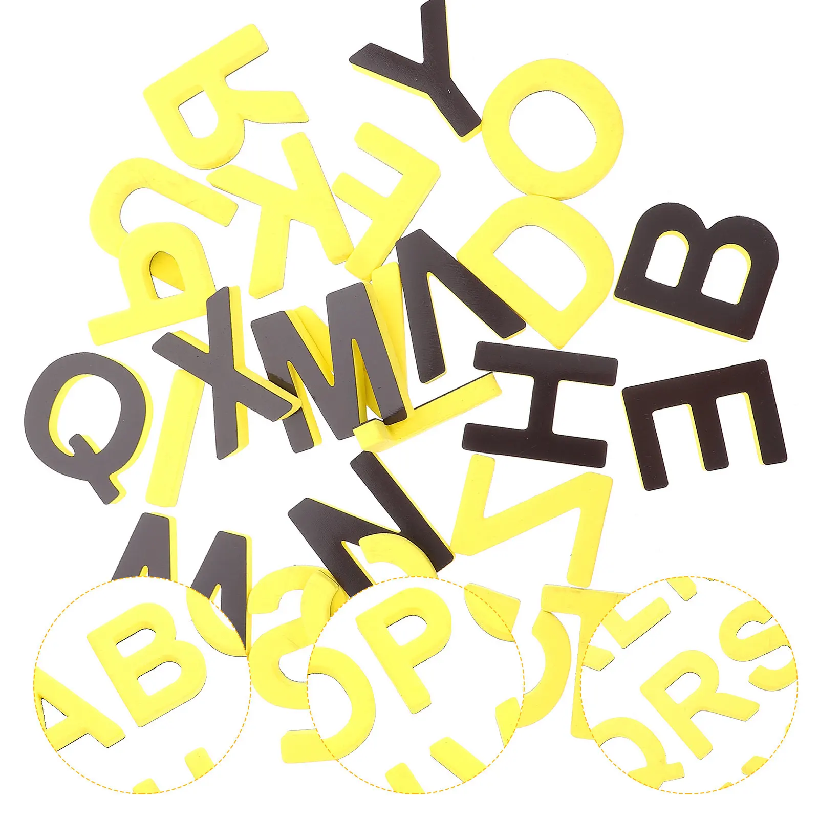 

26 шт. магнитов на холодильник с заглавными буквами алфавита, из безопасного гибкого материала, для раннего развития и обучения малышей
