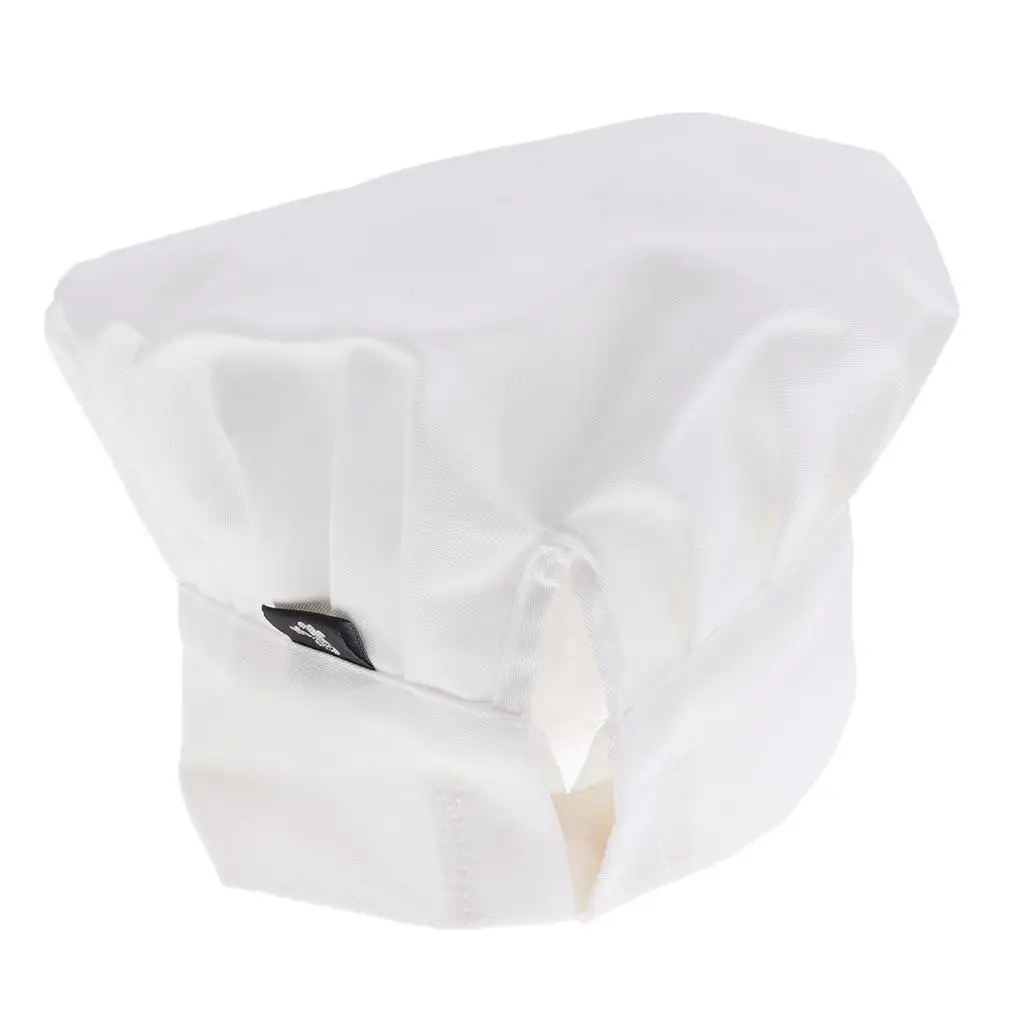 Breathable Chef Kitchen Hat Elastic Cotton Cap for Restaurant Uniform Food Service Bakery