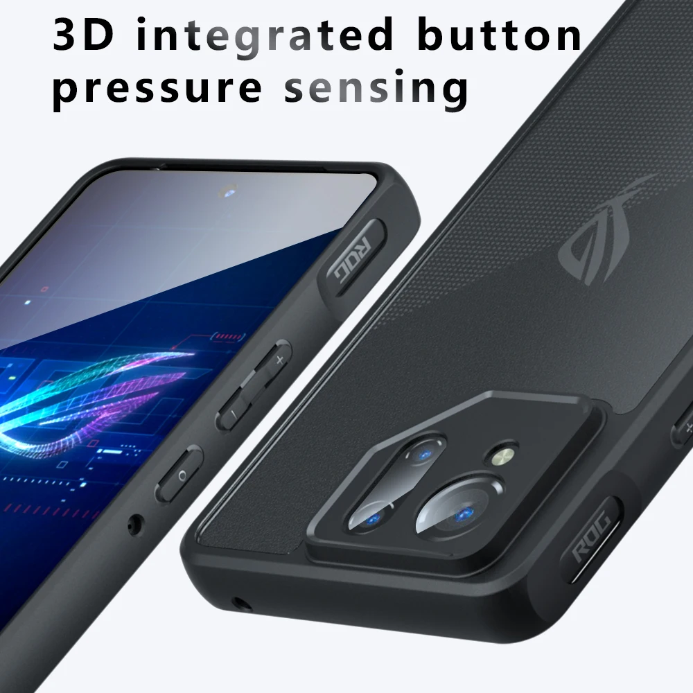 Airbag Super Protection Soft TPU+PC Clear Matte Back Cover For ASUS ROG Phone 9 Pro Phone9 Pro 5G Phone Case