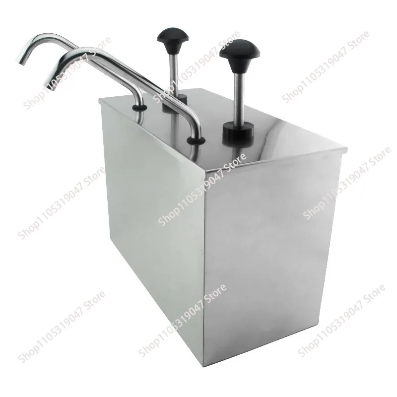 3 Bucket Sauce Dispenser Pump Squeeze Condiment Dispensing Stainless Steel Top Quality