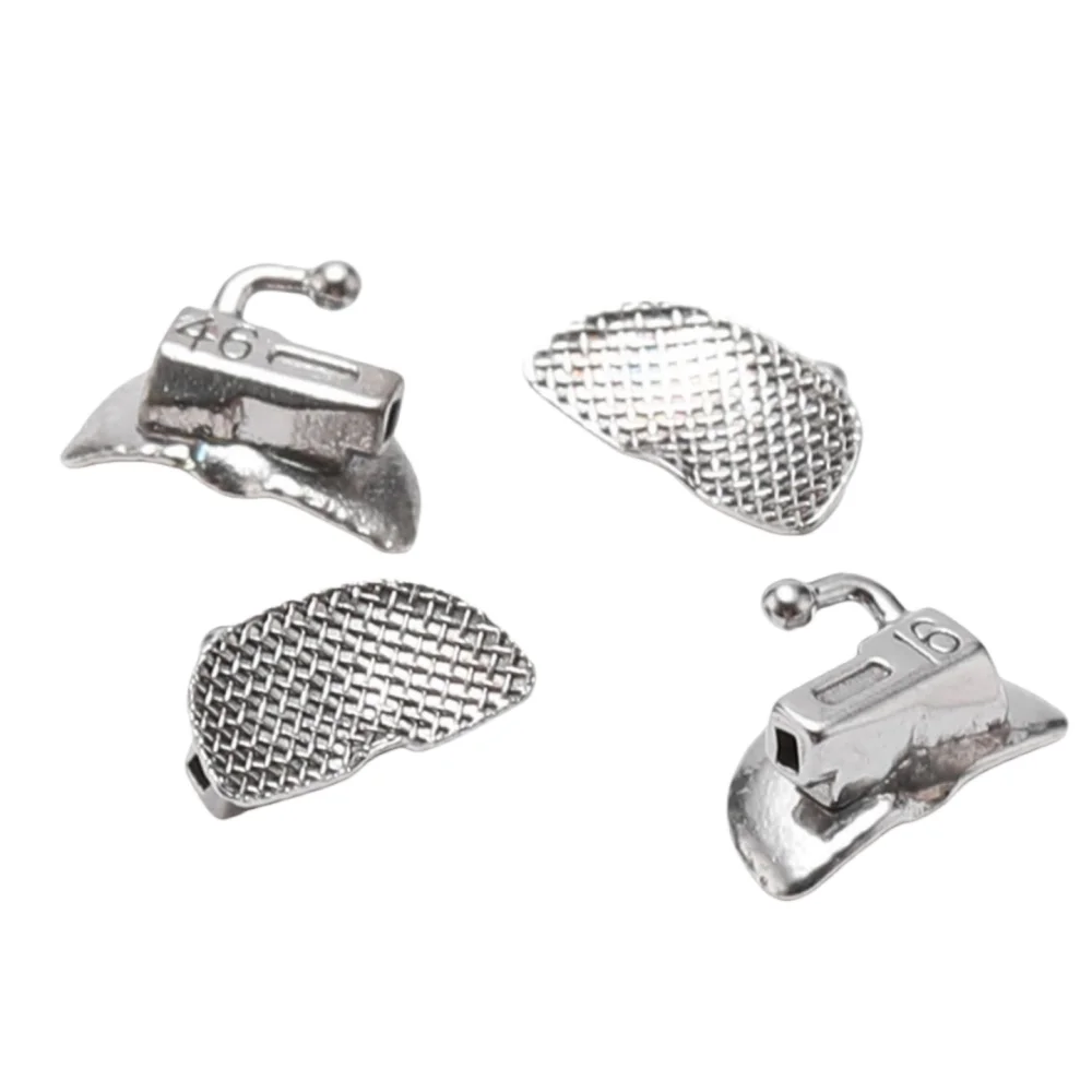 50Packs Dental Orthodontic Brackets Braces MIM Monoblock/Split Metal MBT/Roth 018/022 345 Hook Brackets Dentist Ortho Materials