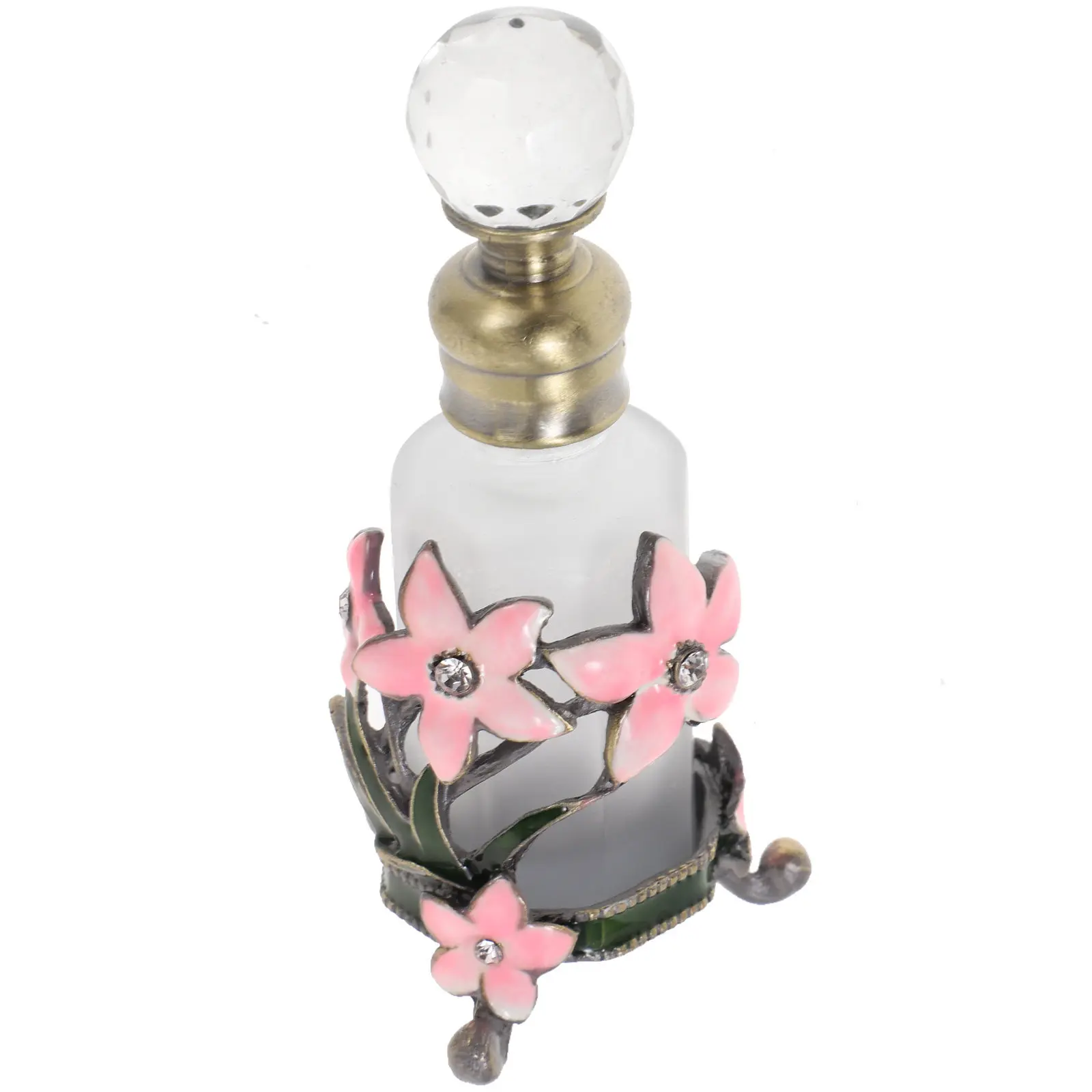 

Glass Perfume Bottle Empty Refillable Essential Oil Bottle Vintage Middle Eastern Style Elegant Sealing Perfume Storage