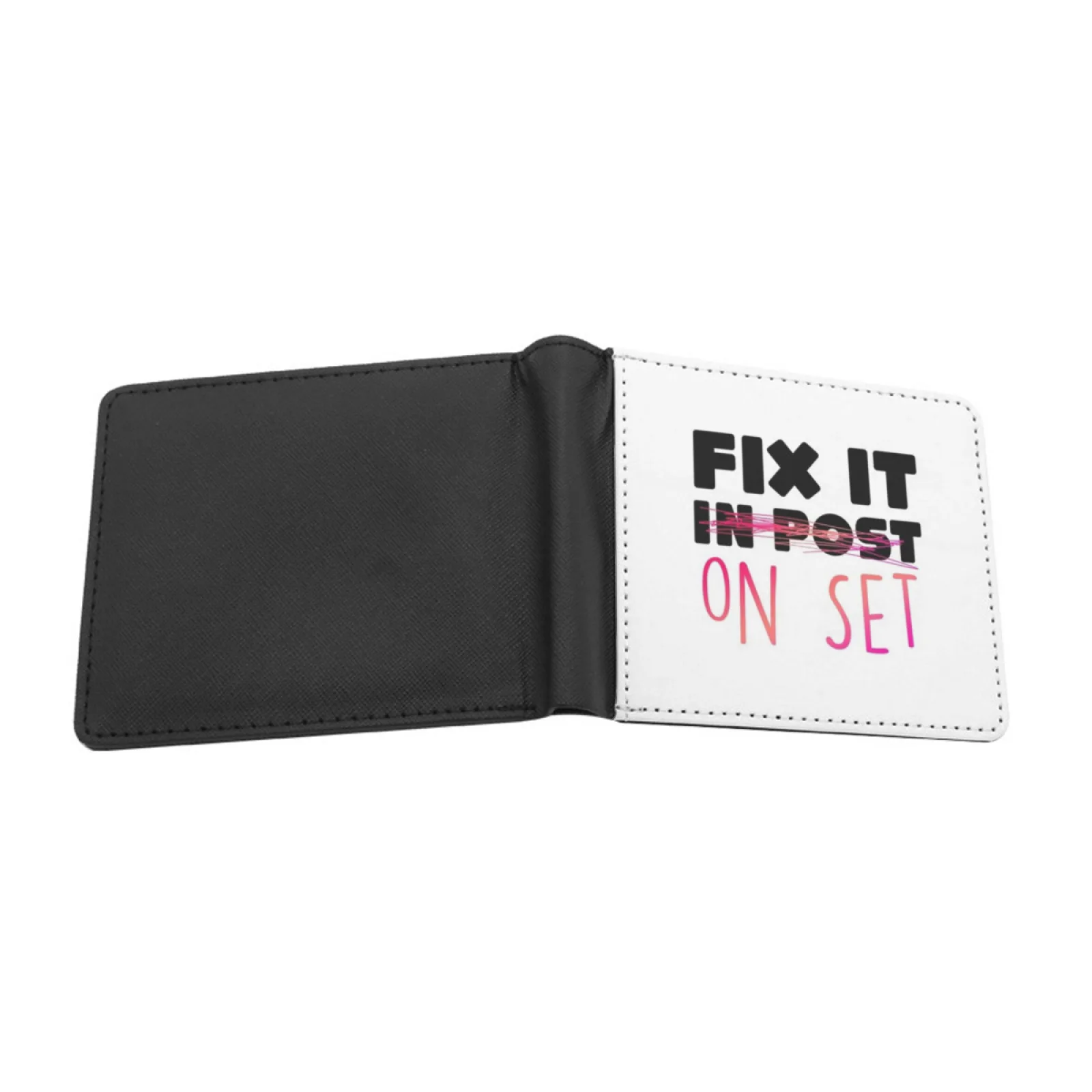 Fix It On Set Bold Men Wallets Card Man Wallet Short Purse Bi-Fold Personalized Purses Film Film Maker Filmmaker Fix It In Post